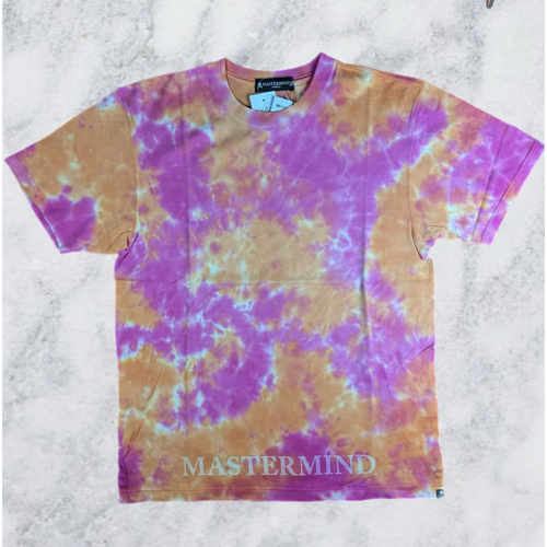 Mastermind Vs. Bape Orange Tie-Dye S/S T-Shirt Size Small