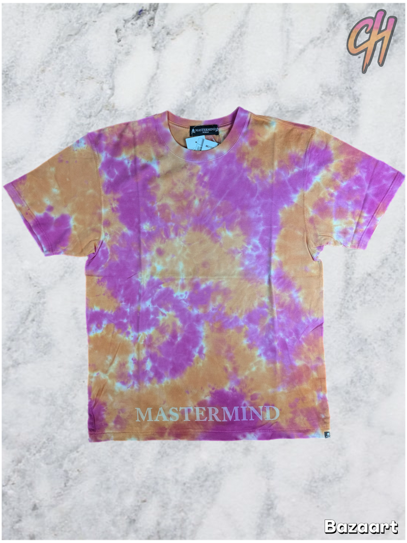 Mastermind Vs. Bape Orange Tie-Dye S/S T-Shirt Size Small