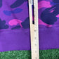 BAPE Color Camo Embroidery Shark Purple Crewneck Large