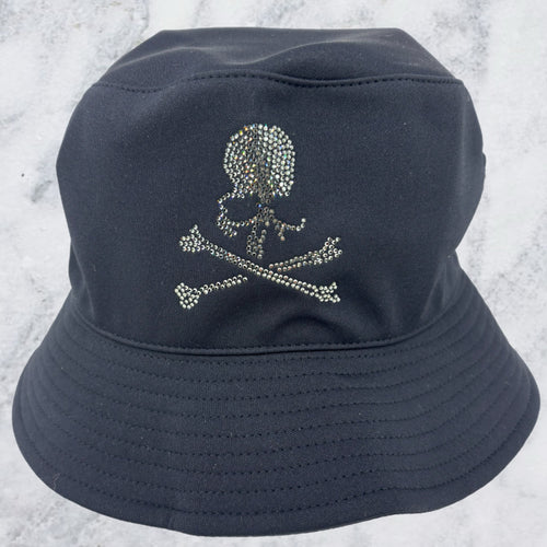 Mastermind X Swarovski Crystals Black Bucket Hat Size Small (MSRP: $800.00)