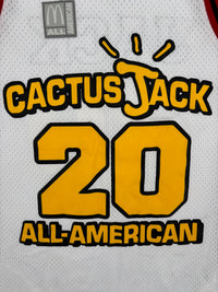 Travis Scott x McDonald's Cactus Jack All American White Jersey Size Large