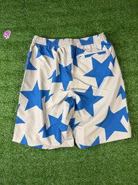 Bape Bapesta Pattern Grey Beach Shorts Size Large