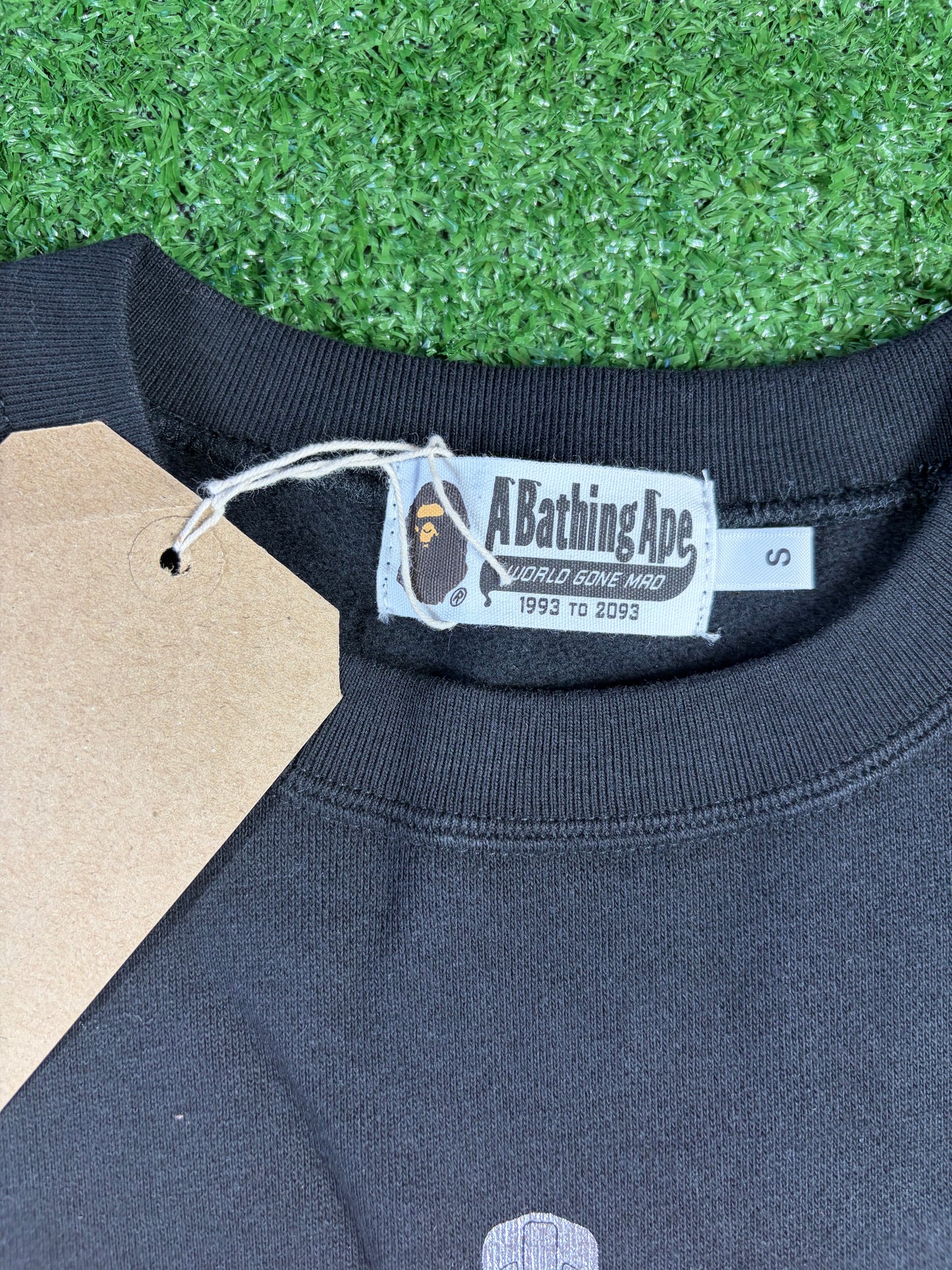 Bape Tiger Black Crewneck Sweater FW21 Size Small