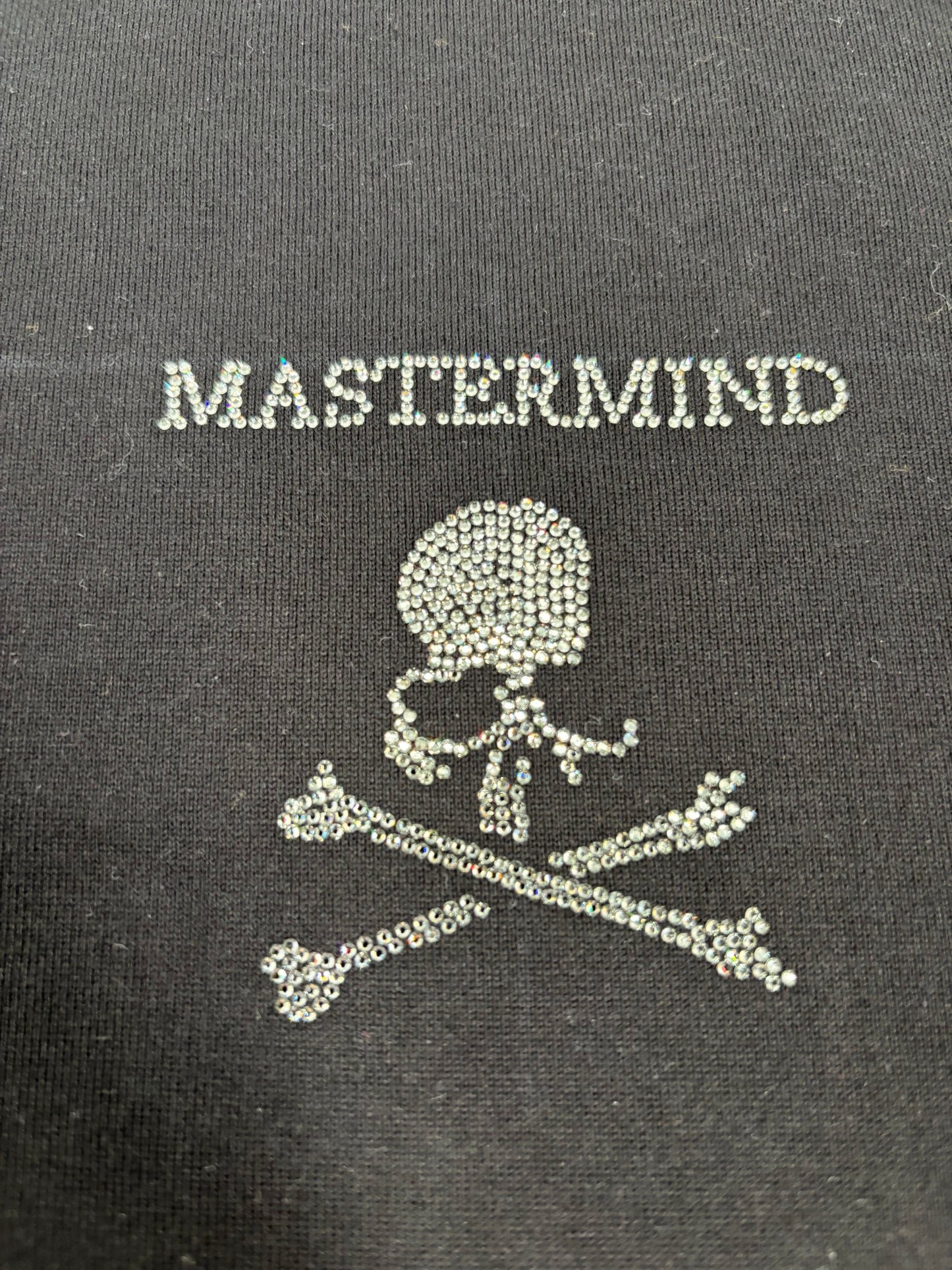 Mastermind World X Swarovski Heavyweight Black T-Shirt Size Medium (MSRP: $1,300)