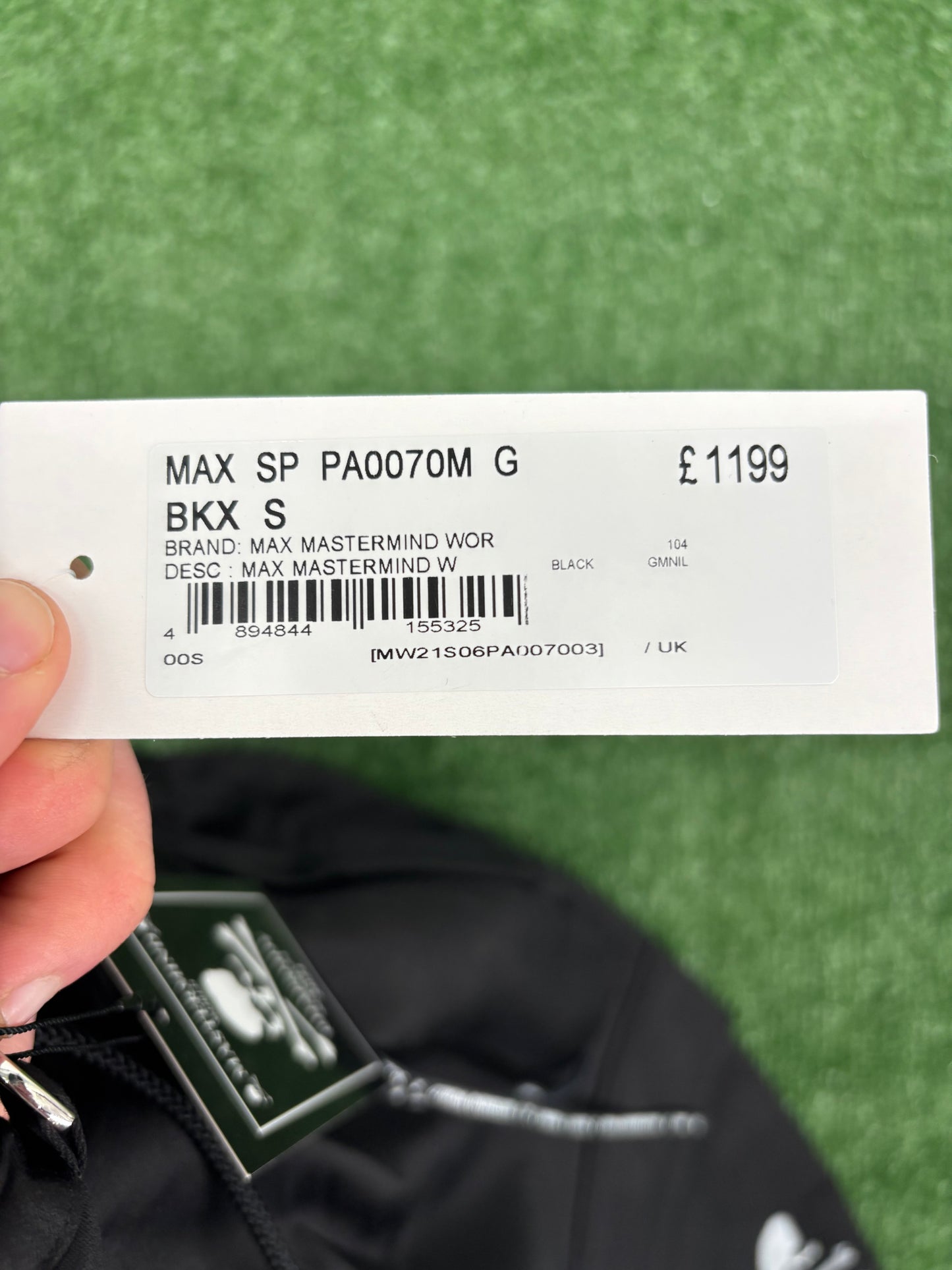 Mastermind Masterseed Black Cargo Short Pants Size Small (MSRP: $1,409)