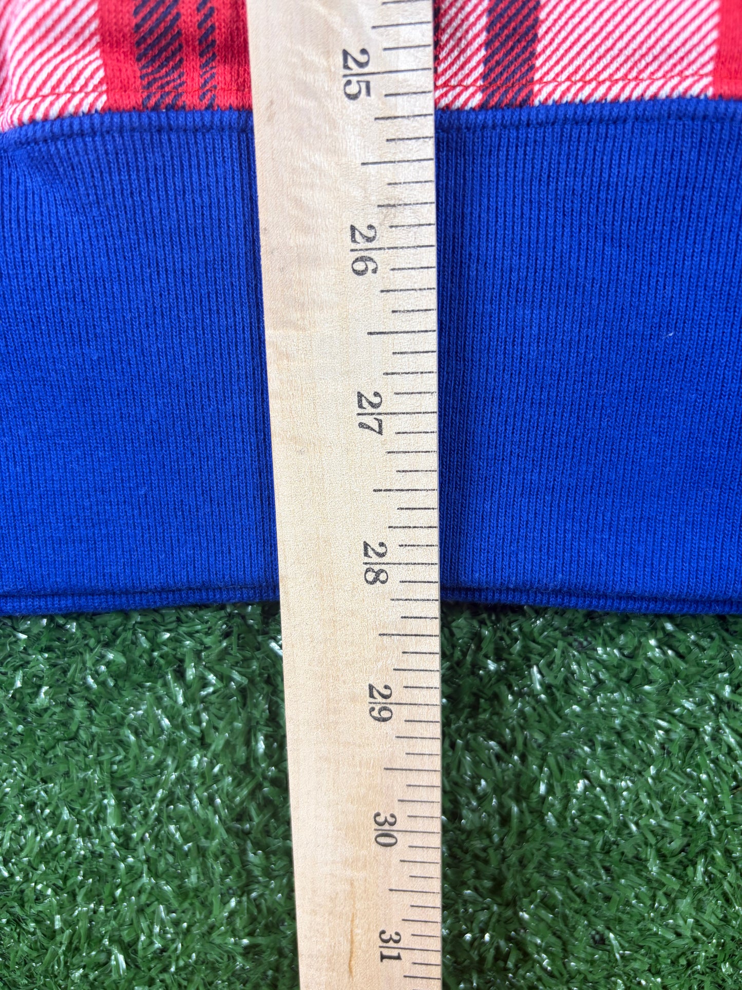 Bape London Plaid Check RLX Crewneck Sweater Size Small