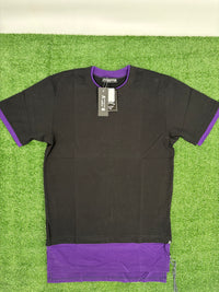 Mastermind World Layered Purple/Black T-Shirt Size Medium (MSRP: $845.00)