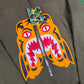 BAPE Tiger HeavyWeight Olive Crewneck FW19 Size Medium