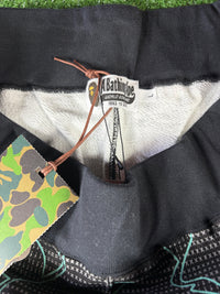 Bape Text Code Camo Black Jogger Sweatpants Size Small