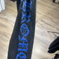 Chrome Hearts Blue Neck Logo Black L/S Shirt Size Medium