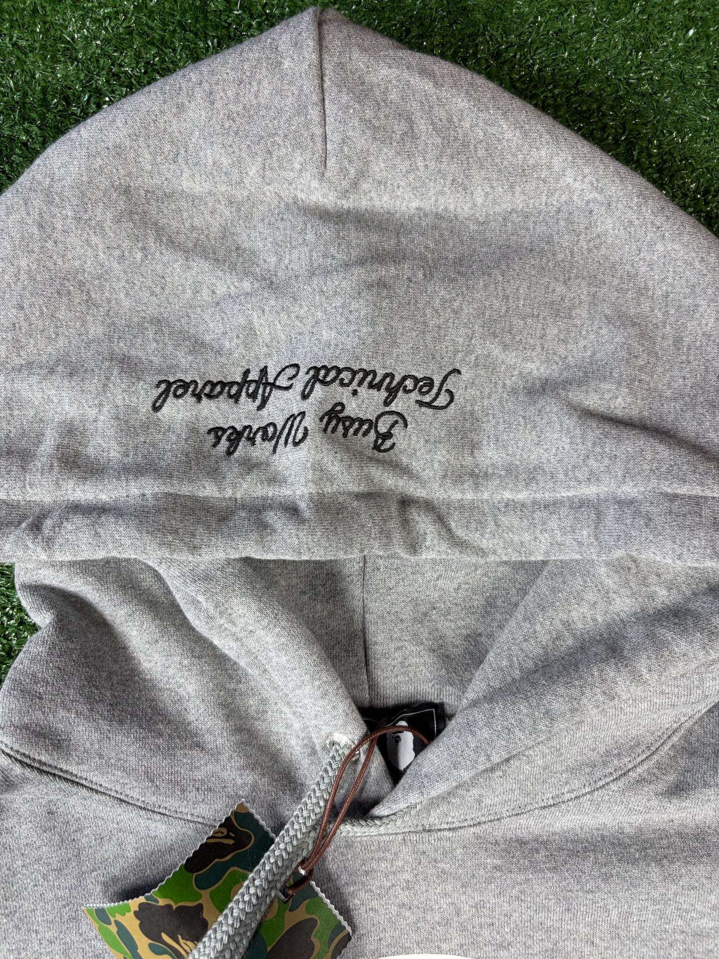 BAPE x Neighborhood Relaxed Fit Grey Pullover Hoodie Large