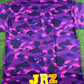 BAPE X Jessie Reyez Purple Shark Camo T-Shirt Size Large