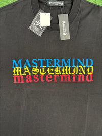 Mastermind World Boxy Faded Logo Black T-Shirt Size Medium (MSRP: $1129.00)