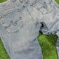 AG Men's Indigo Light Washed Denim Jeans (USED) - Size 36W/32L