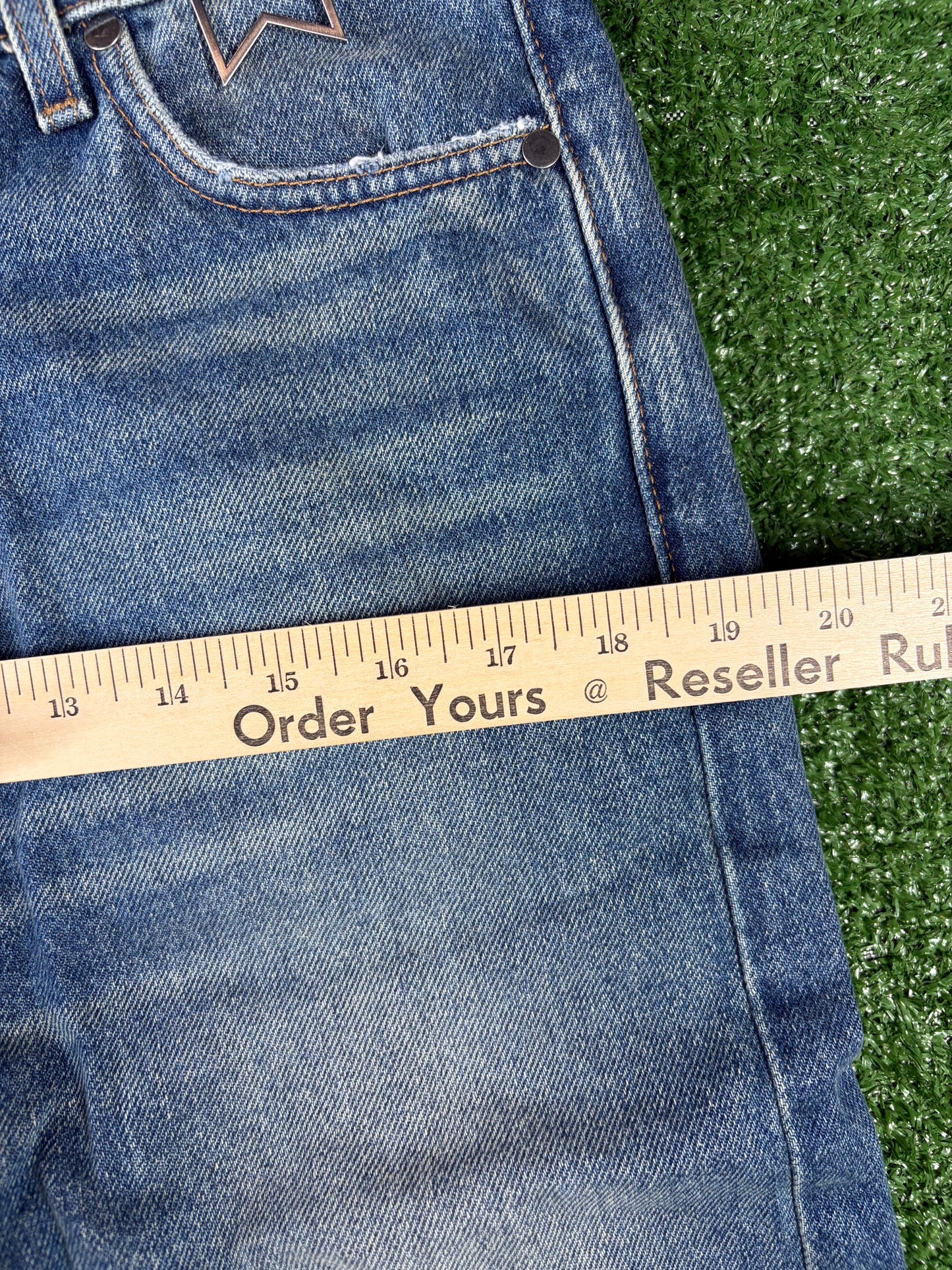 RHUDE Authentic Boxer Indigo Denim Mens Jeans Size 31 MSRP:$748.00