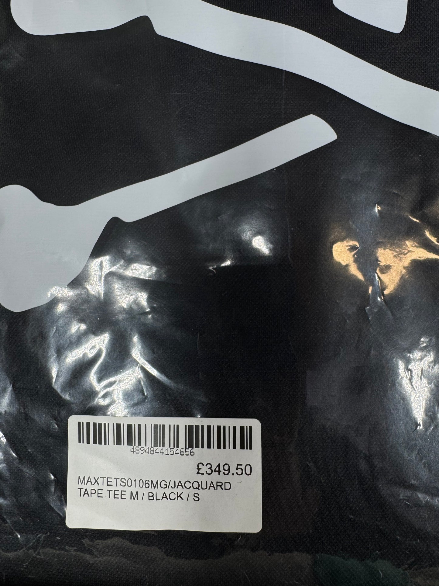 Mastermind Vs. Bape Jacquard Tape Black T-Shirt Size Large (MSRP:$409.00)