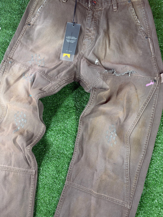 RHUDE Authentic Reza Double Knee Espresso Pants Mens Size Large MSRP:$975.00