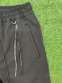 Mastermind Color Ribbed Black Track Pants Size Large (MSRP: $1,279)