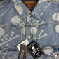 Mastermind Vs. Bape Monogram Denim Trucker Jacket Size Small