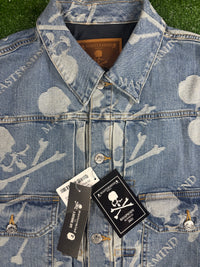 Mastermind Vs. Bape Monogram Denim Trucker Jacket Size Small