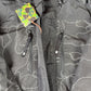 BAPE Text Code Camo Hooded Black Jacket Size Medium