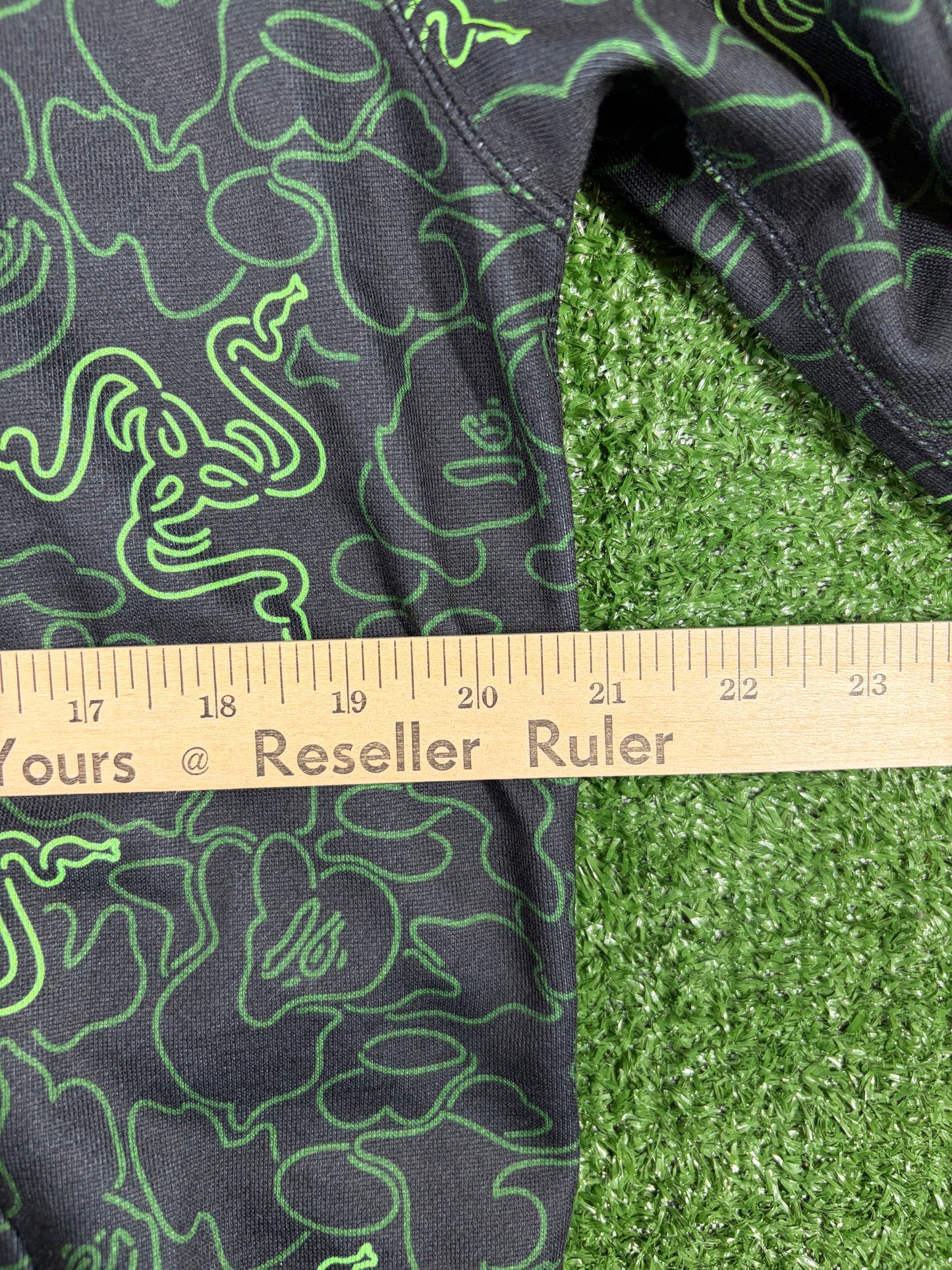 Bape X Razer Neon Camo Full-Zip Hoodie Size Large