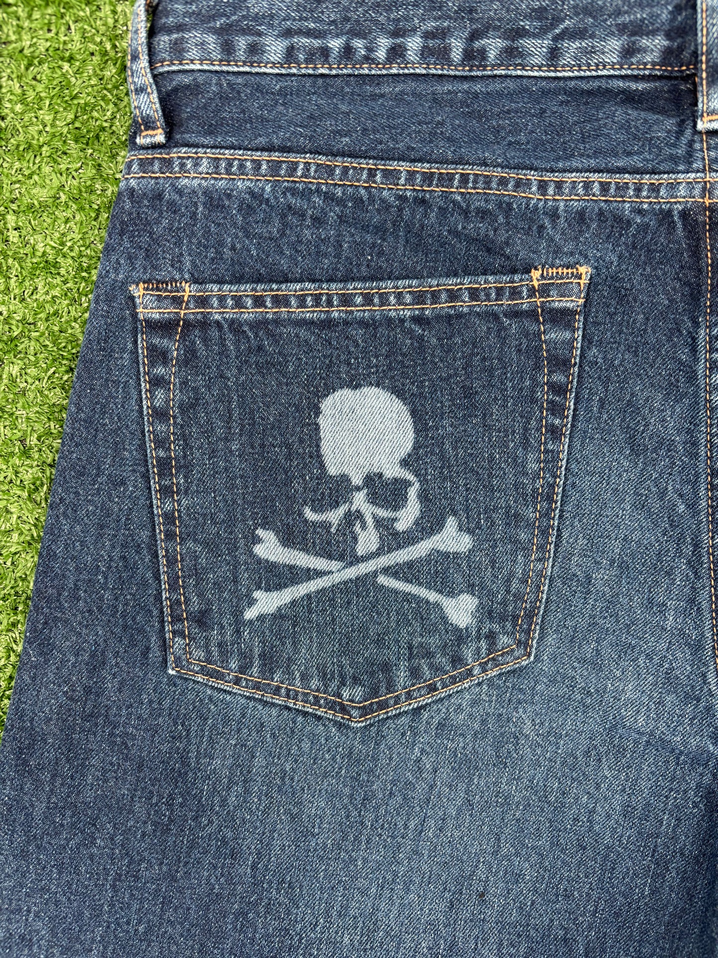 Bape X Mastermind 11th Anniversary Indigo Denim Pants Size Large (MSRP: $680)