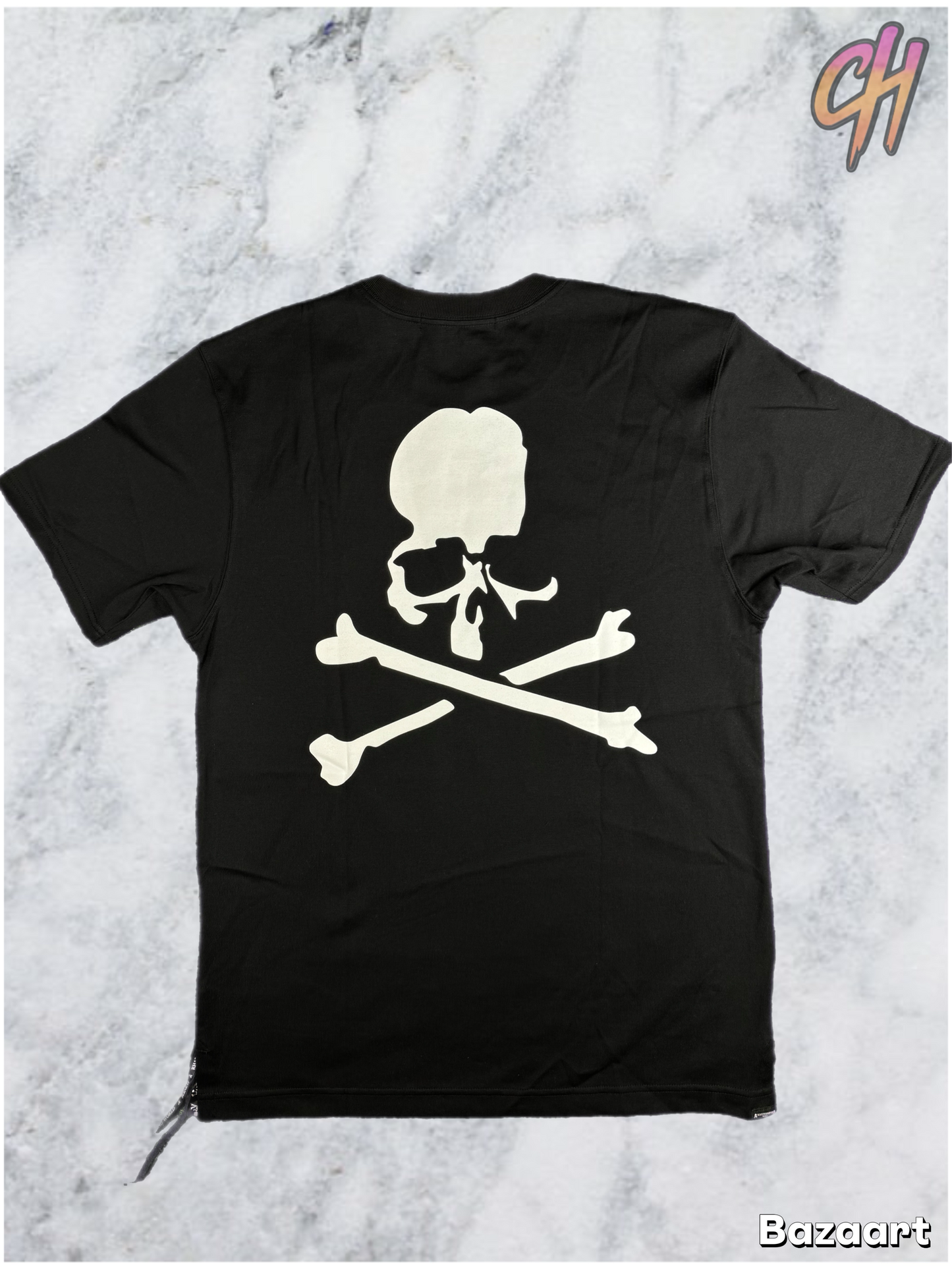 Mastermind Vs. Bape Multi-Logo Black S/S T-Shirt Size Small