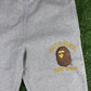 BAPE X OVO Slim Fit Grey Sweatpants Size Small