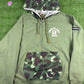 Bape X Undefeated Green Color Camo Zip-Up Hoodie Medium