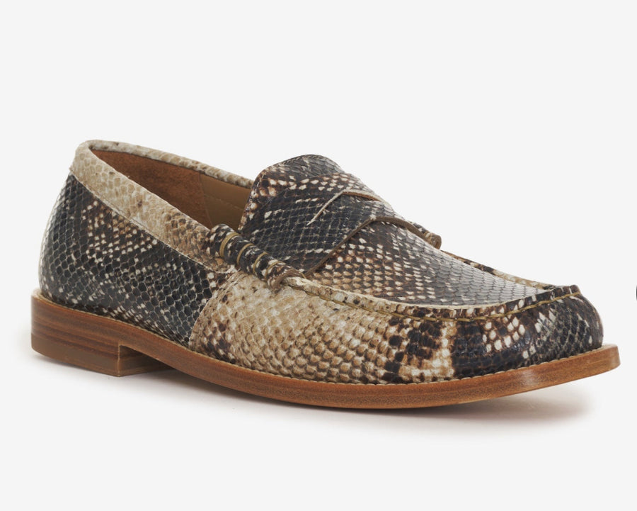 Rhude Men's Slip On Snakeskin Penny Loafer Size 12M MSRP $740