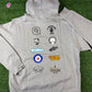 BAPE x Neighborhood Relaxed Fit Grey Pullover Hoodie Large
