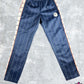 BAPE Text Stripe Jersey Navy Track Pants Navy Size XL