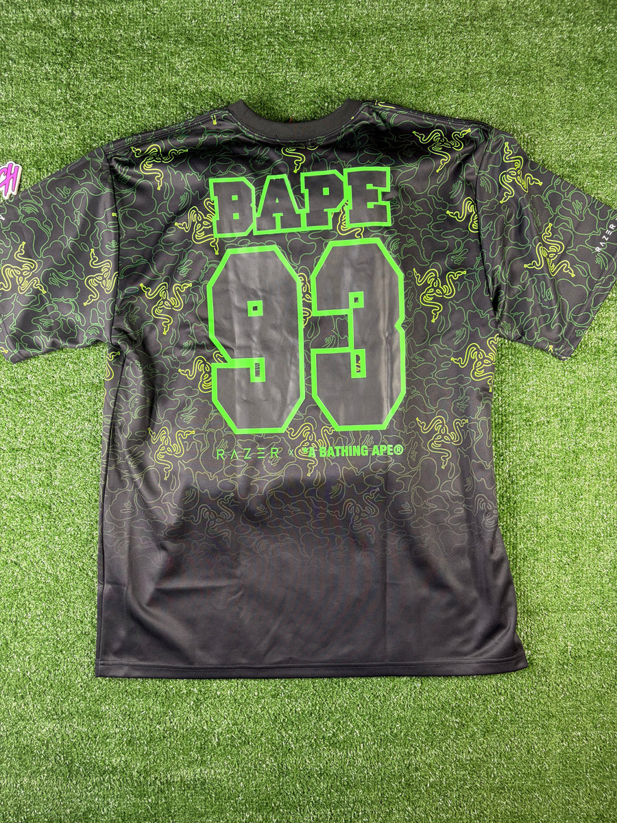 Bape X Razer Fading Neon Camo Team Tee Size Large