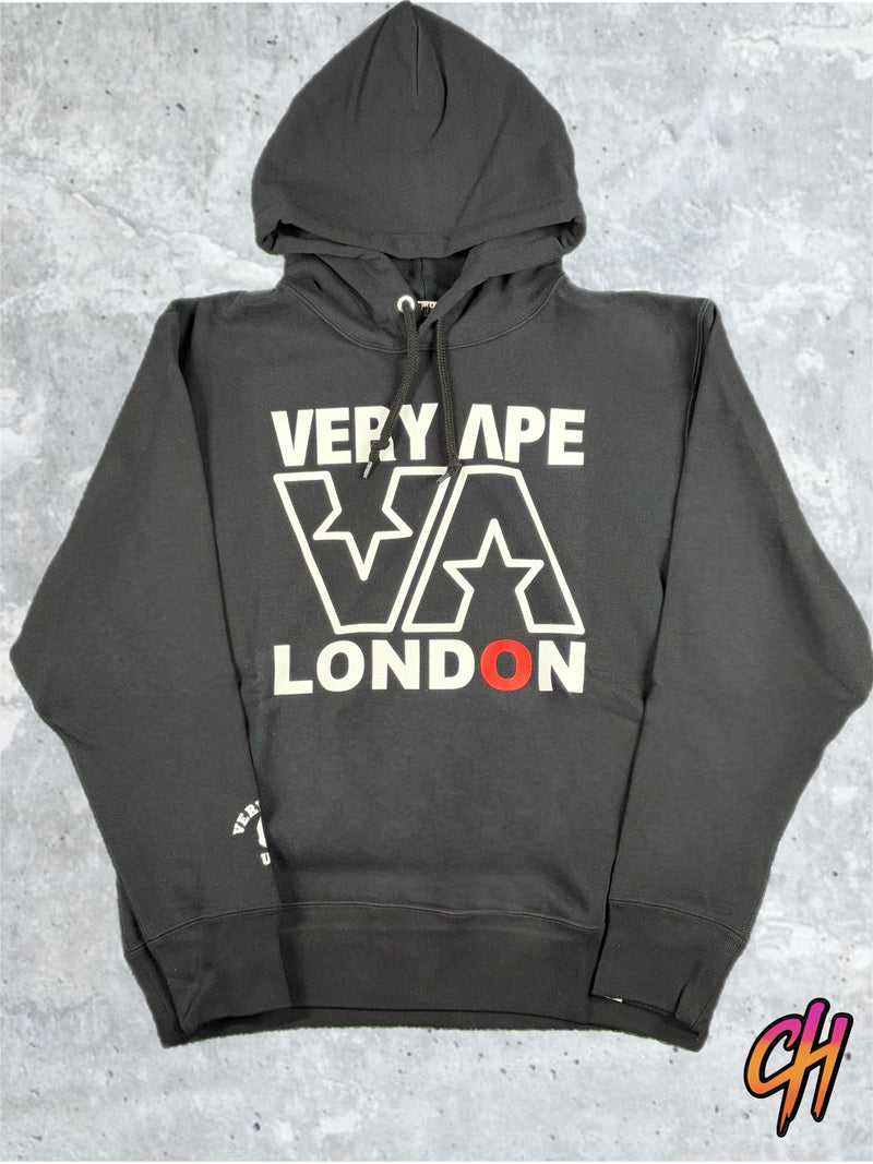 BAPE London Exclusive 'Very Ape' Black Hoodie Size Small