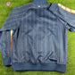 BAPE Text Stripe Full-Zip Navy jersey Top Size XL