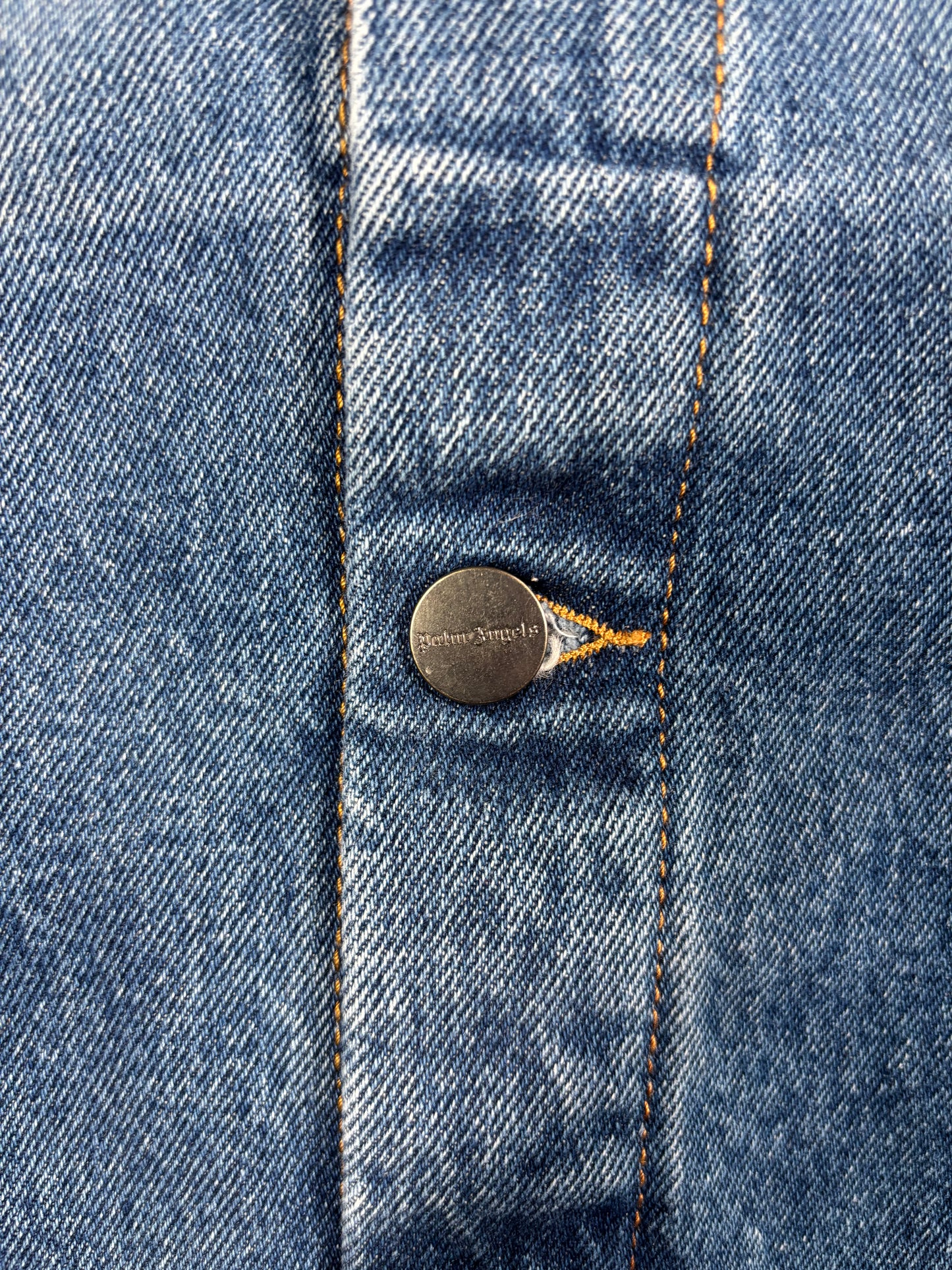 Palm Angels Indigo Track Denim Jacket Size XL (MSRP: $825)