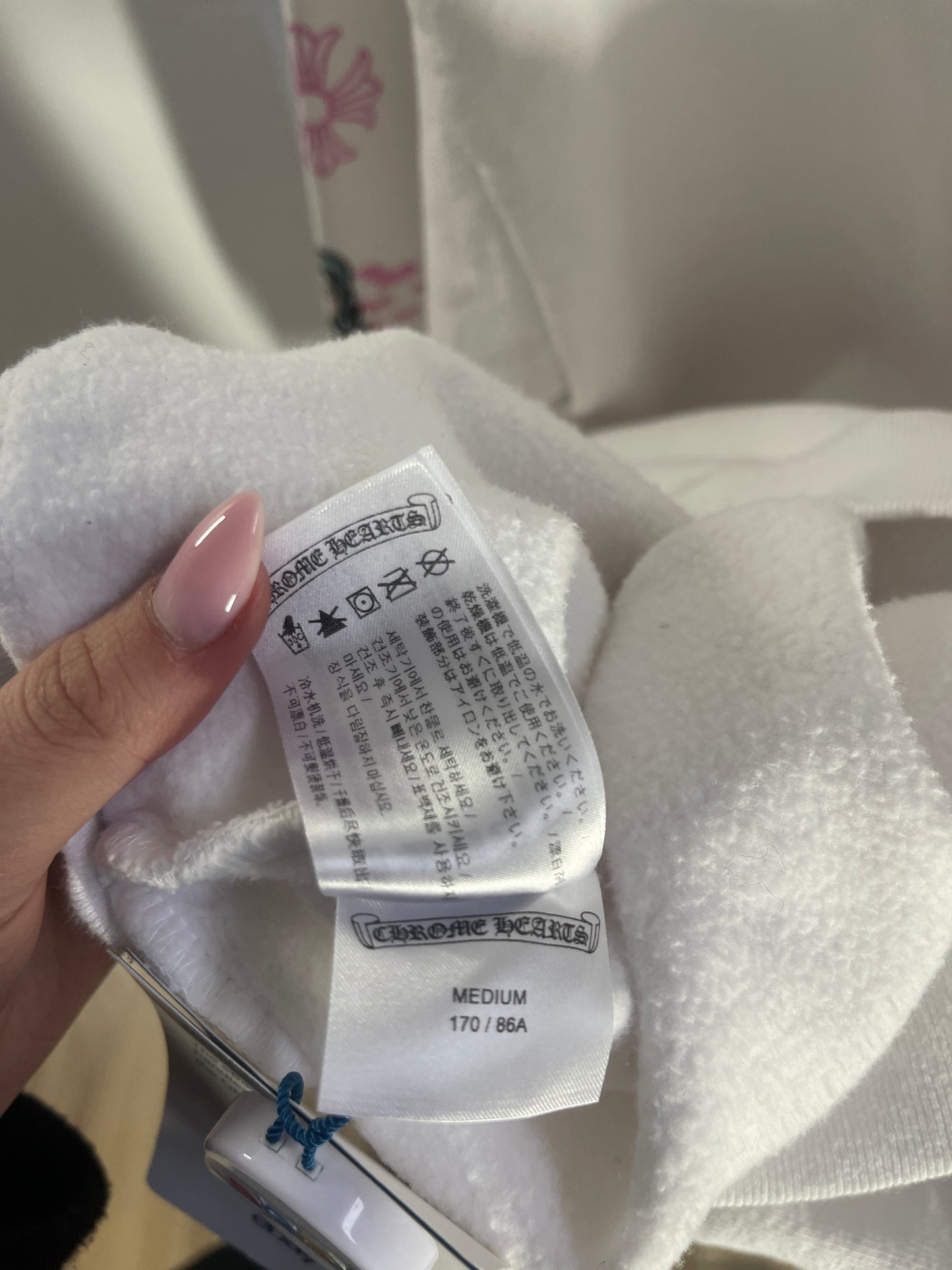 Chrome Hearts Deadly Doll White Pin Up Sweatshirt PRE OWNED