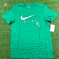 Nike Air Men's Brand New Chest Swoosh Green T-Shirt - Size Medium