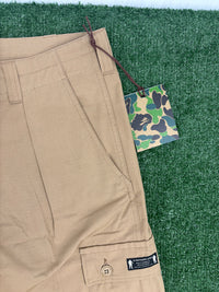 Bape 'Dev-Ops' Beige Cargo Pants Size Medium