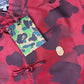 Bape Red Color Camo Padded Chinese Jacket Size XXL