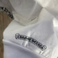 Chrome Hearts Vertical Logo Pullover Hoodie - White - Size XXL