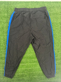 Vintage Nike Basketball Logo Black/Blue Striped Windbreaker Pants Size Large