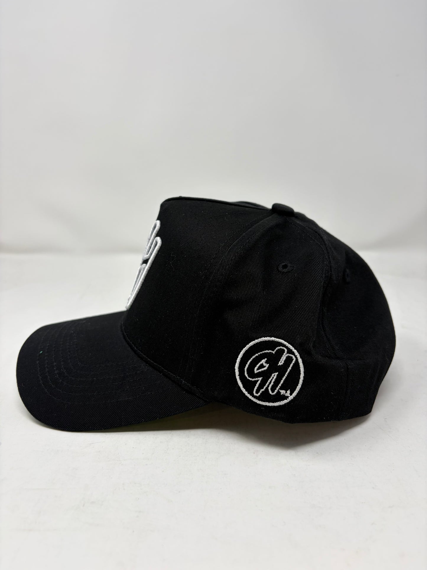 Central Hype Embroidered Rose Logo Black Snapback Hat