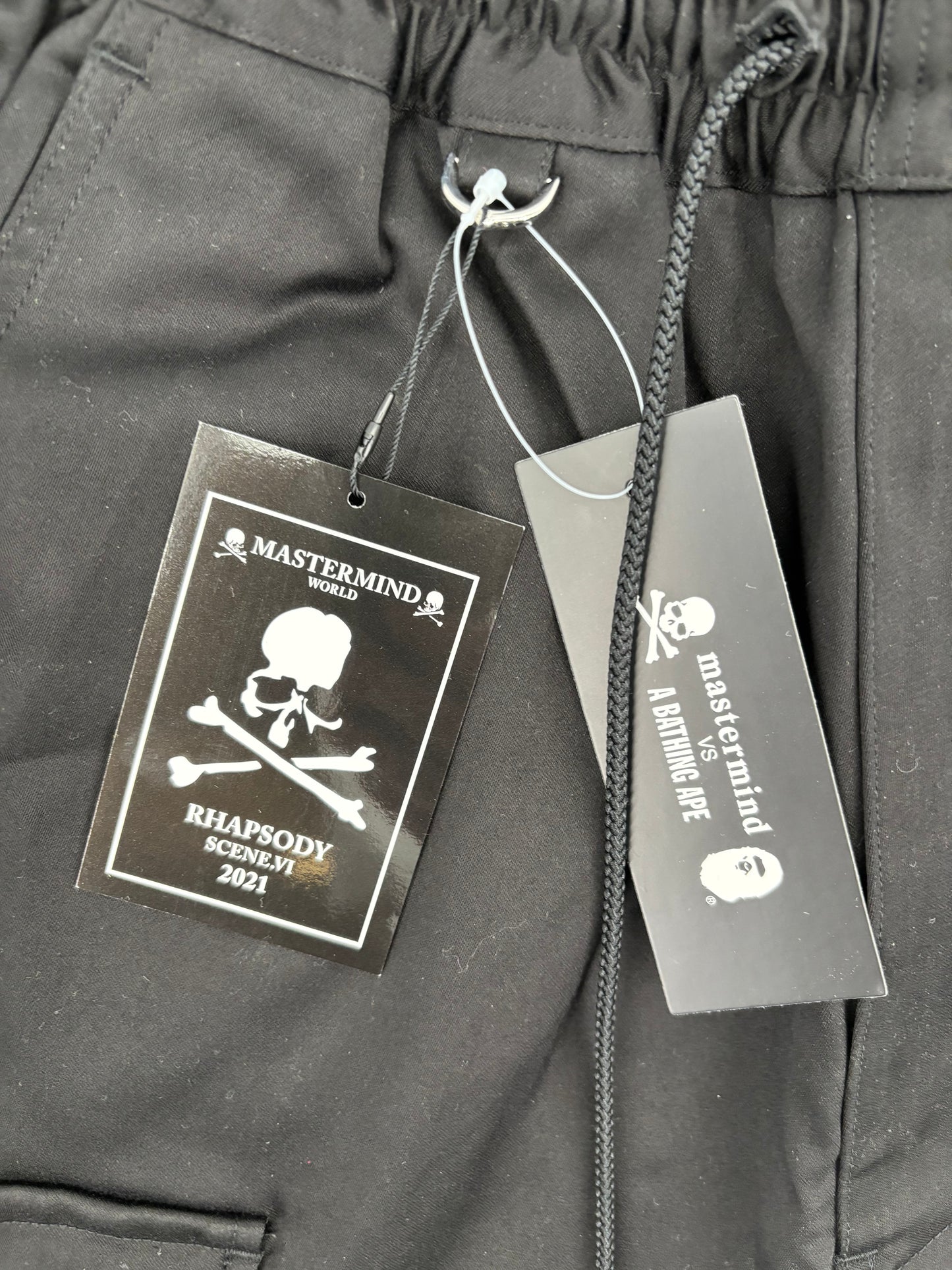 Mastermind Masterseed Black Cargo Short Pants Size Small (MSRP: $1,409)