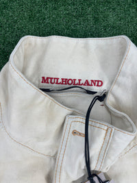 Palm Angels Mulholland Denim Trucker Jacket Beige Size Medium