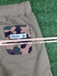 Bape X Ursus Dark Green Cotton Sweatshorts Size Medium
