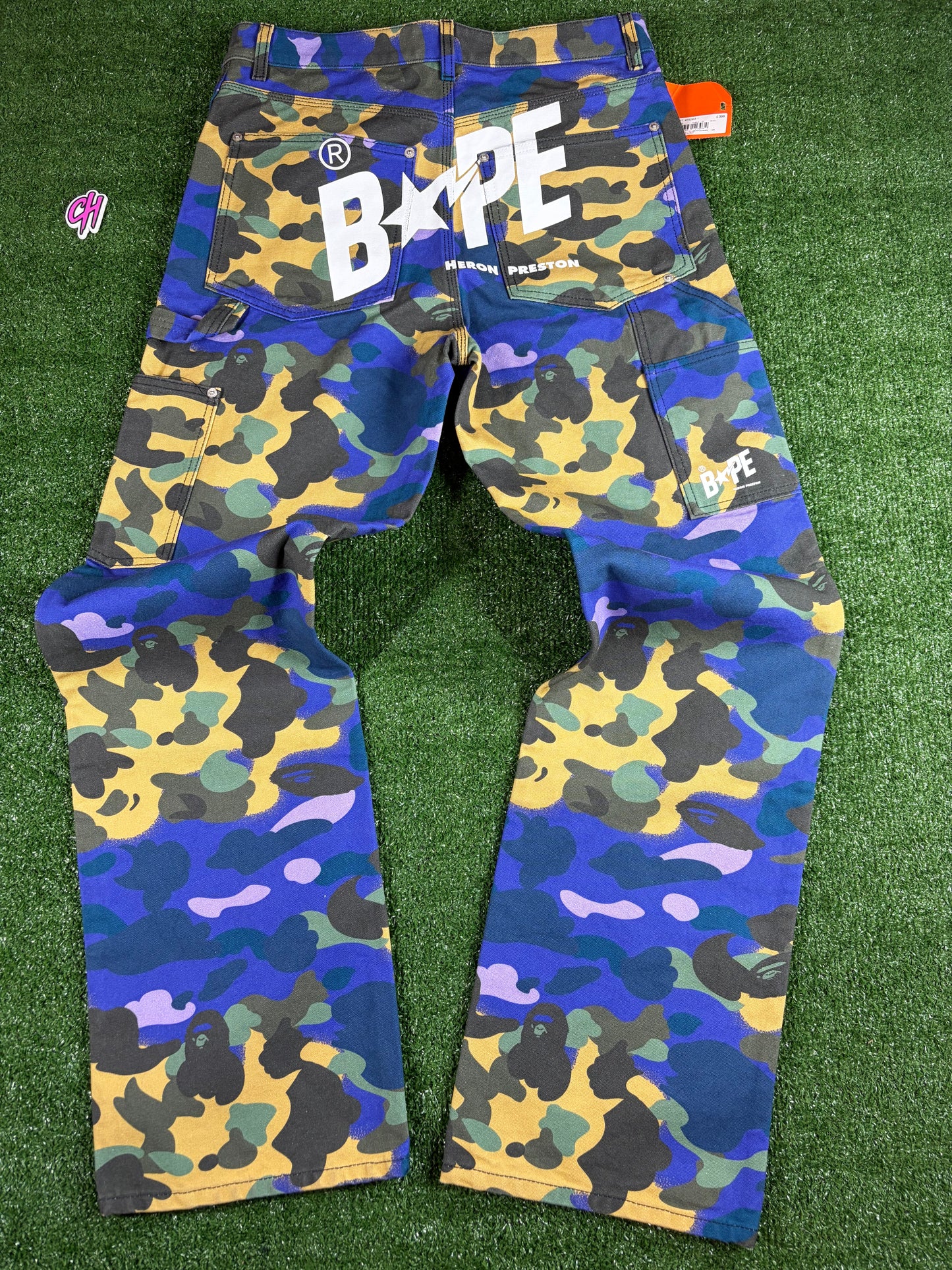 BAPE x Heron Preston 1st Camo Duck Painter Pants Small