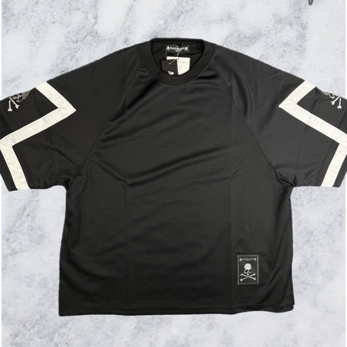 Mastermind Vs. Bape Jacquard Tape Black T-Shirt Size Large (MSRP:$815)
