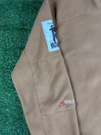 BAPE PolarTech Wide Fit Beige Crewneck Size Large